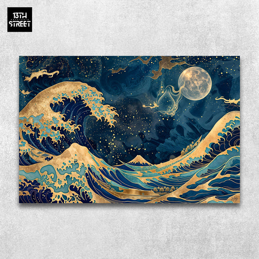 Mody - Ocean and Crystal Moon - Canvas