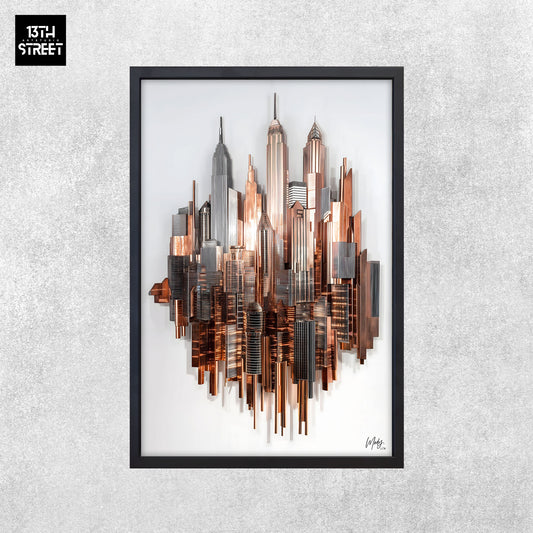 Mody - Bronze Spatiale - Toile 40x60x2cm