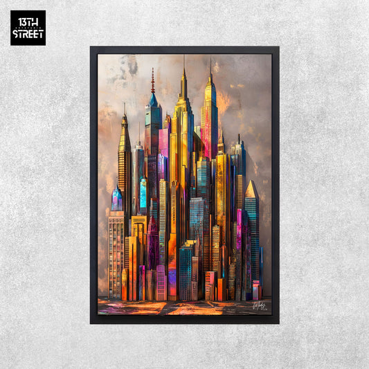 Mody - Ordre Polychrome - Toile 40x60x2cm