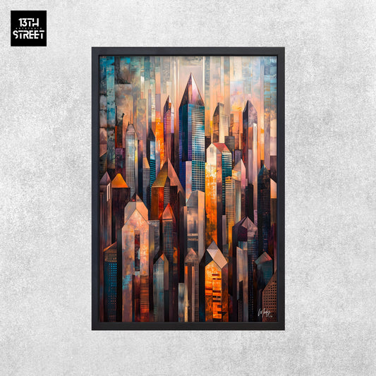 Mody - Équilibre Chromatique - Toile 40x60x2cm