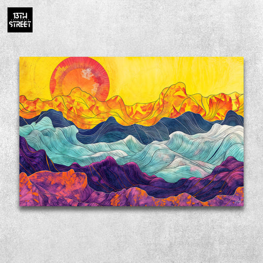 Mody - Multicolored Horizon - Canvas