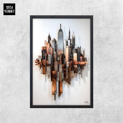 Mody - Horizon Industriel - Toile 40x60x2cm