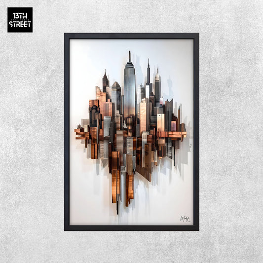 Mody - Horizon Industriel - Toile 40x60x2cm