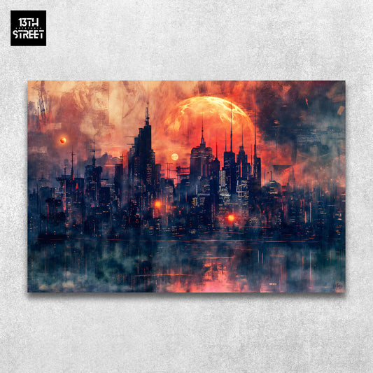 Mody - City at Twilight - Canvas