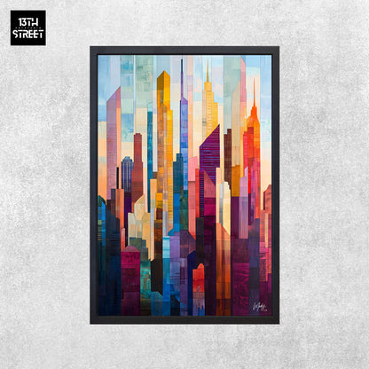 Mody - Matière Chromatique - Toile 40x60x2cm