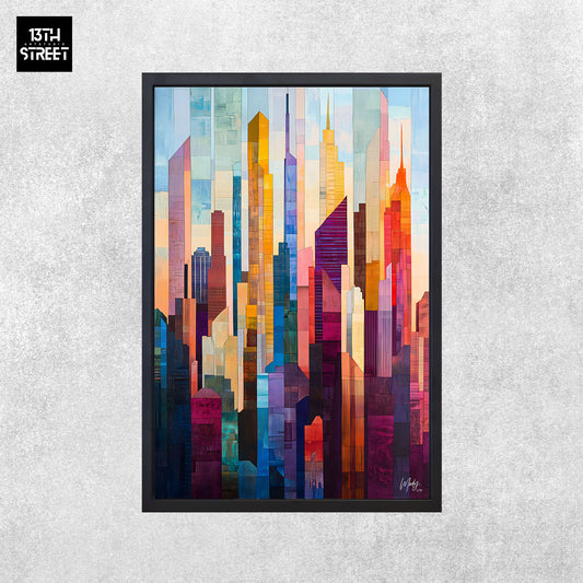 Mody - Matière Chromatique - Toile 40x60x2cm