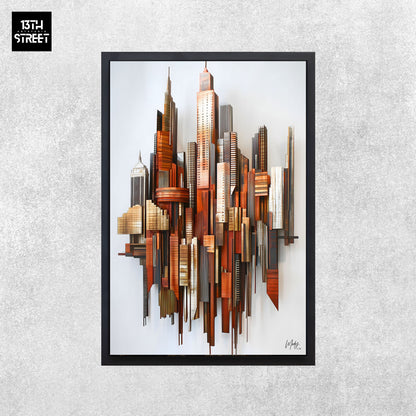 Mody - Soufre Urbain - Toile 40x60x2cm