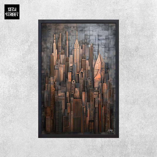 Mody - Ligne Nocturne - Toile 40x60x2cm