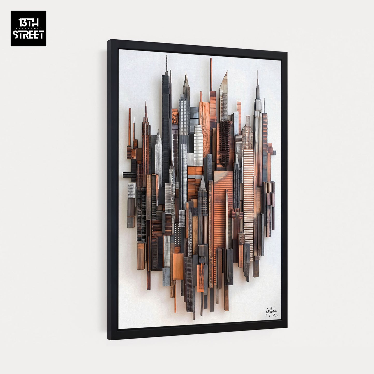 Mody - Fusion Métallique - Toile 40x60x2cm