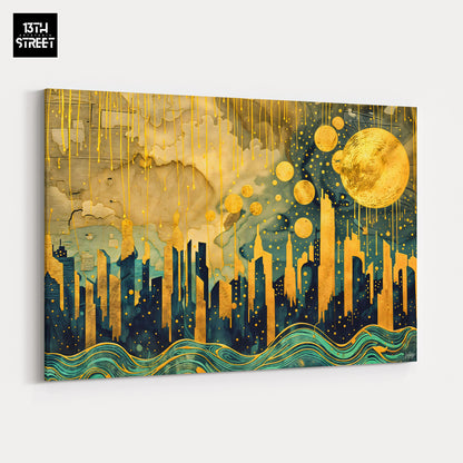 Mody - Lunar Golden Serenade - Canvas