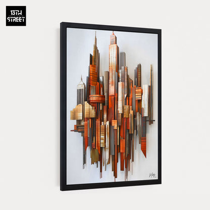 Mody - Soufre Urbain - Toile 40x60x2cm