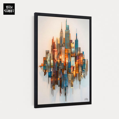 Mody - Rayonnement Urbain - Toile 40x60x2cm