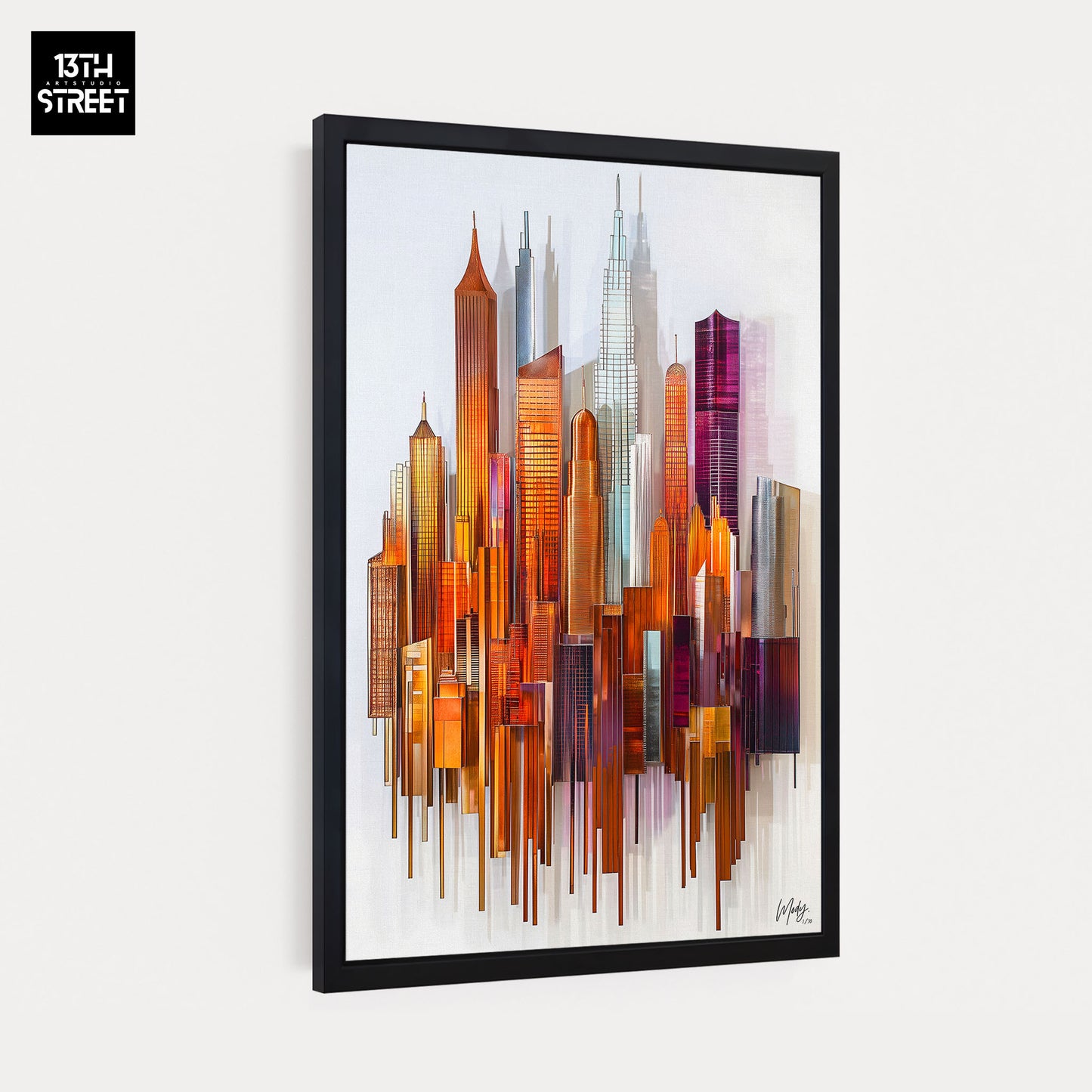 Mody - Structure Colorée - Toile 40x60x2cm