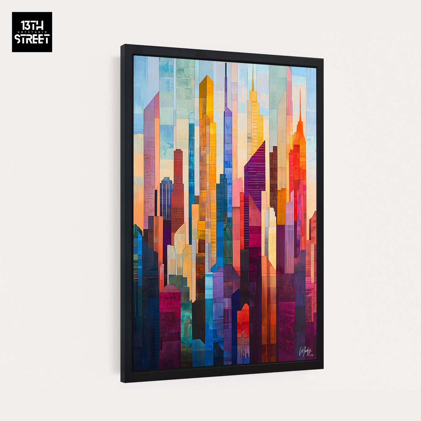 Mody - Matière Chromatique - Toile 40x60x2cm