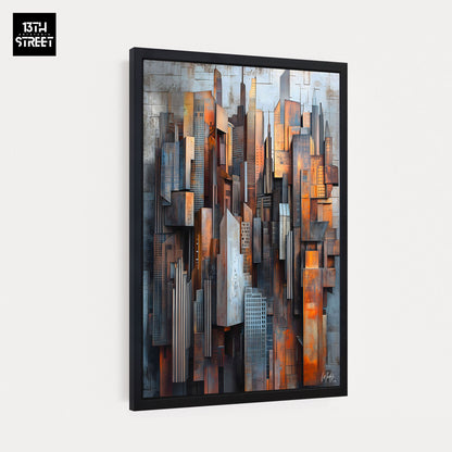 Mody - Acier Pensif - Toile 40x60x2cm