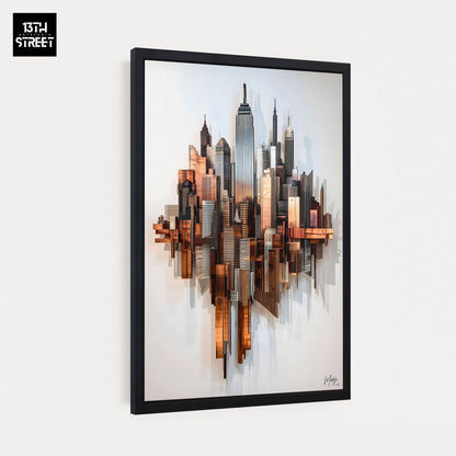 Mody - Horizon Industriel - Toile 40x60x2cm