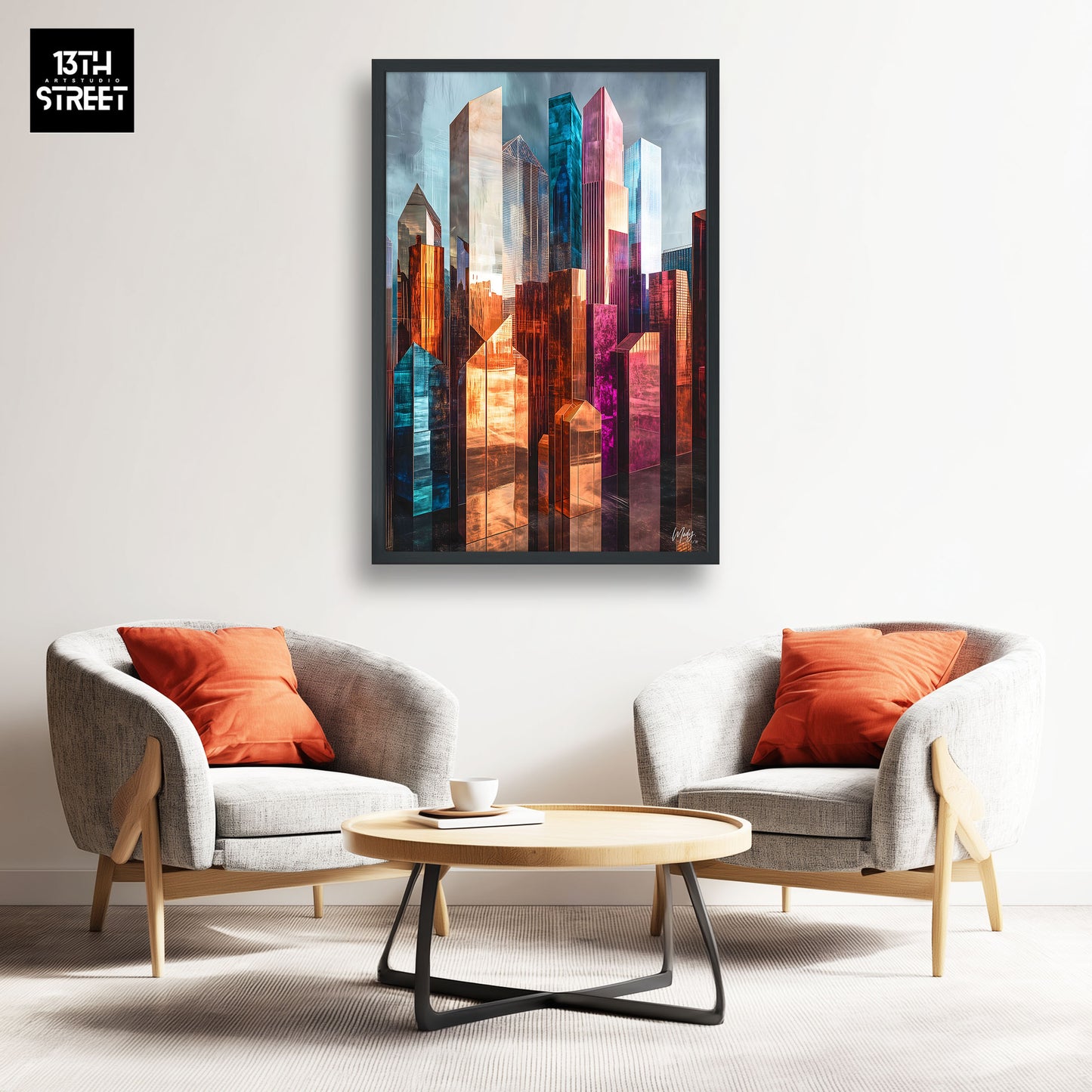 Mody - Cœur Urbain - Toile 40x60x2cm