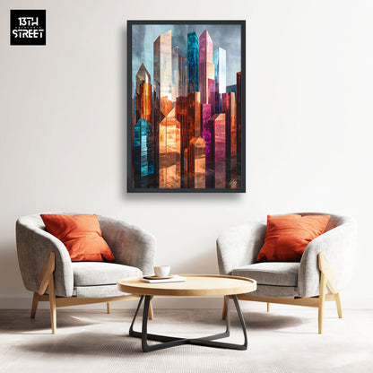 Mody - Cœur Urbain - Toile 40x60x2cm