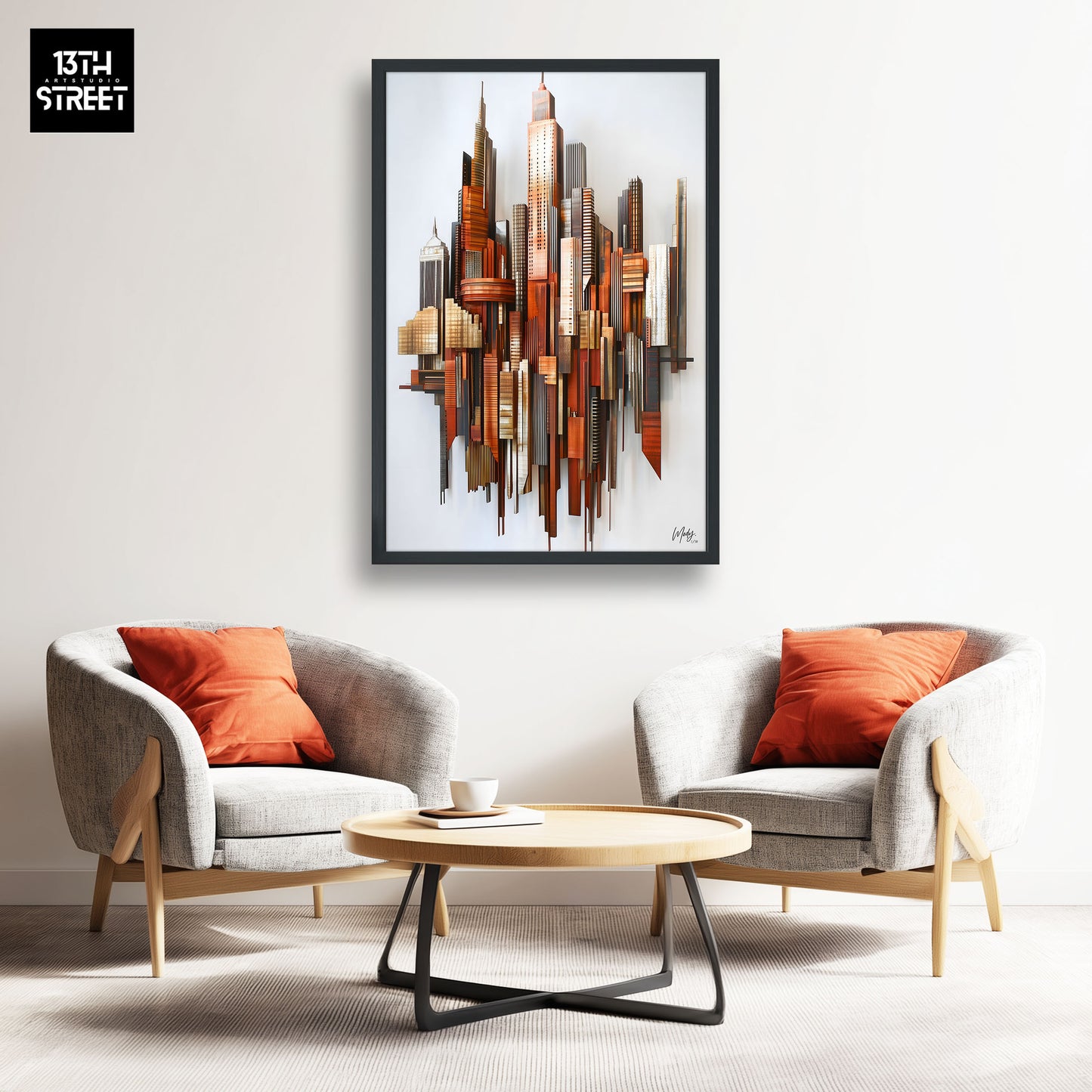 Mody - Soufre Urbain - Toile 40x60x2cm