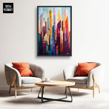 Mody - Matière Chromatique - Toile 40x60x2cm