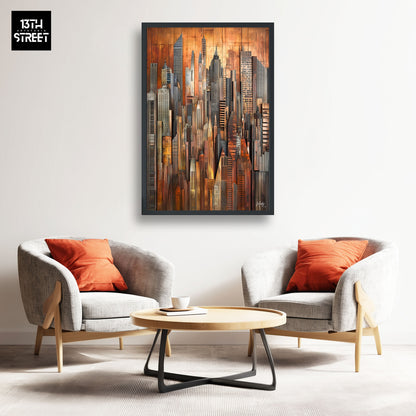 Mody - Matière Dorée - Toile 40x60x2cm