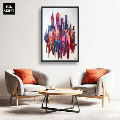 Mody - Mémoire Industrielle - Toile 40x60x2cm