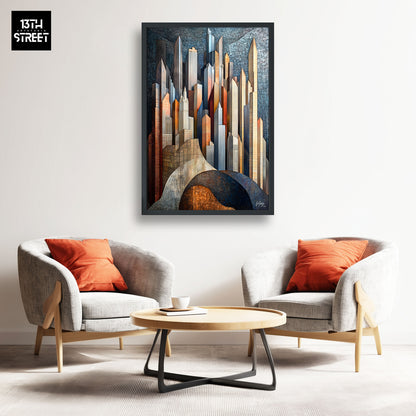 Mody - Héritage Minéral - Toile 40x60x2cm