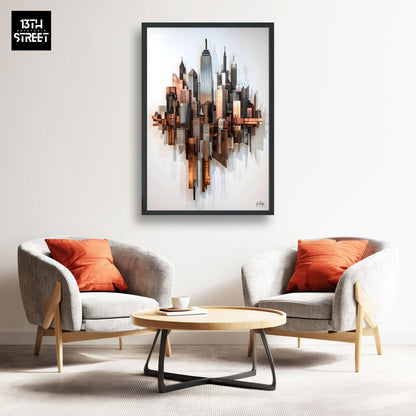 Mody - Horizon Industriel - Toile 40x60x2cm