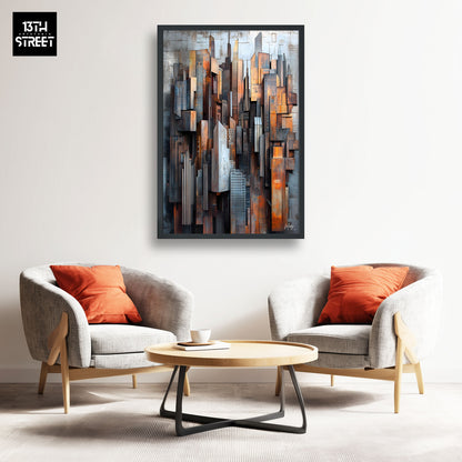 Mody - Acier Pensif - Toile 40x60x2cm