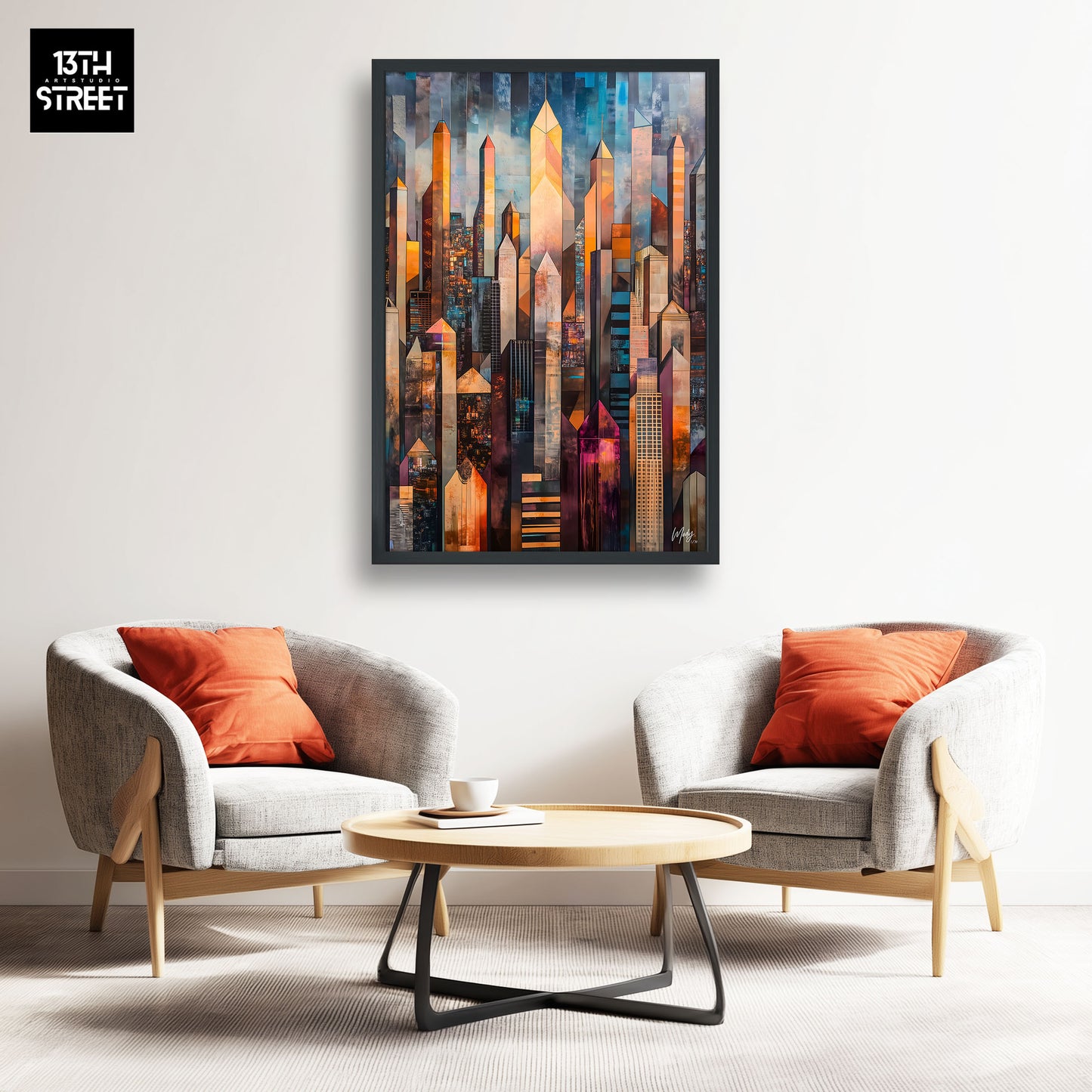 Mody - Résonance Chromique - Toile 40x60x2cm