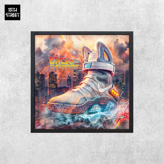 Dreizehn - Nike Jordan von Back to The Future - Leinwand 40x40x2cm