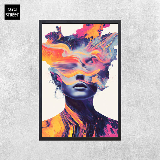 Thirteen - Souffle Pourpre - Toile - Canvas 40x60x2cm