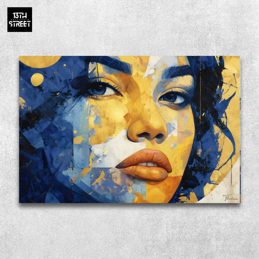 Thirteen - Larmes d’or - Toile