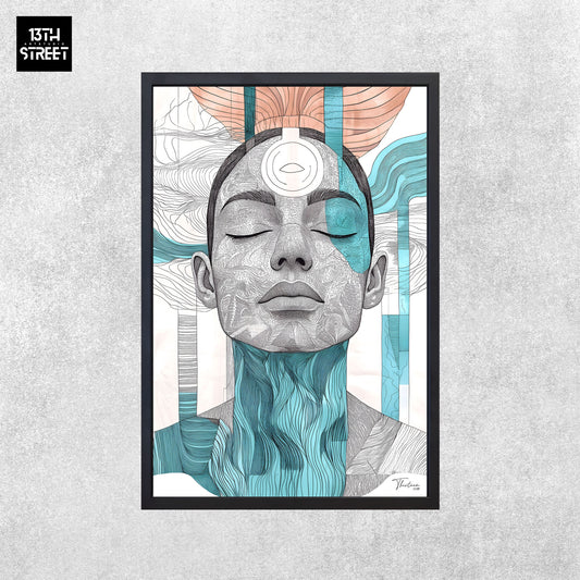 Thirteen - Silence Habité - Toile - Canvas 40x60x2cm