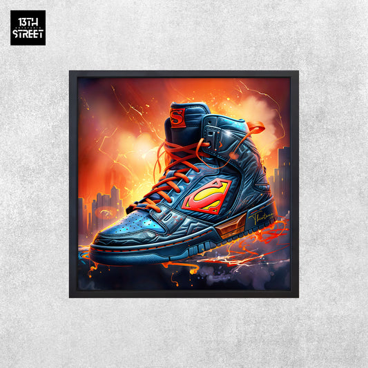 Dreizehn - Nike Jordan von Superman - Leinwand 40x40x2cm