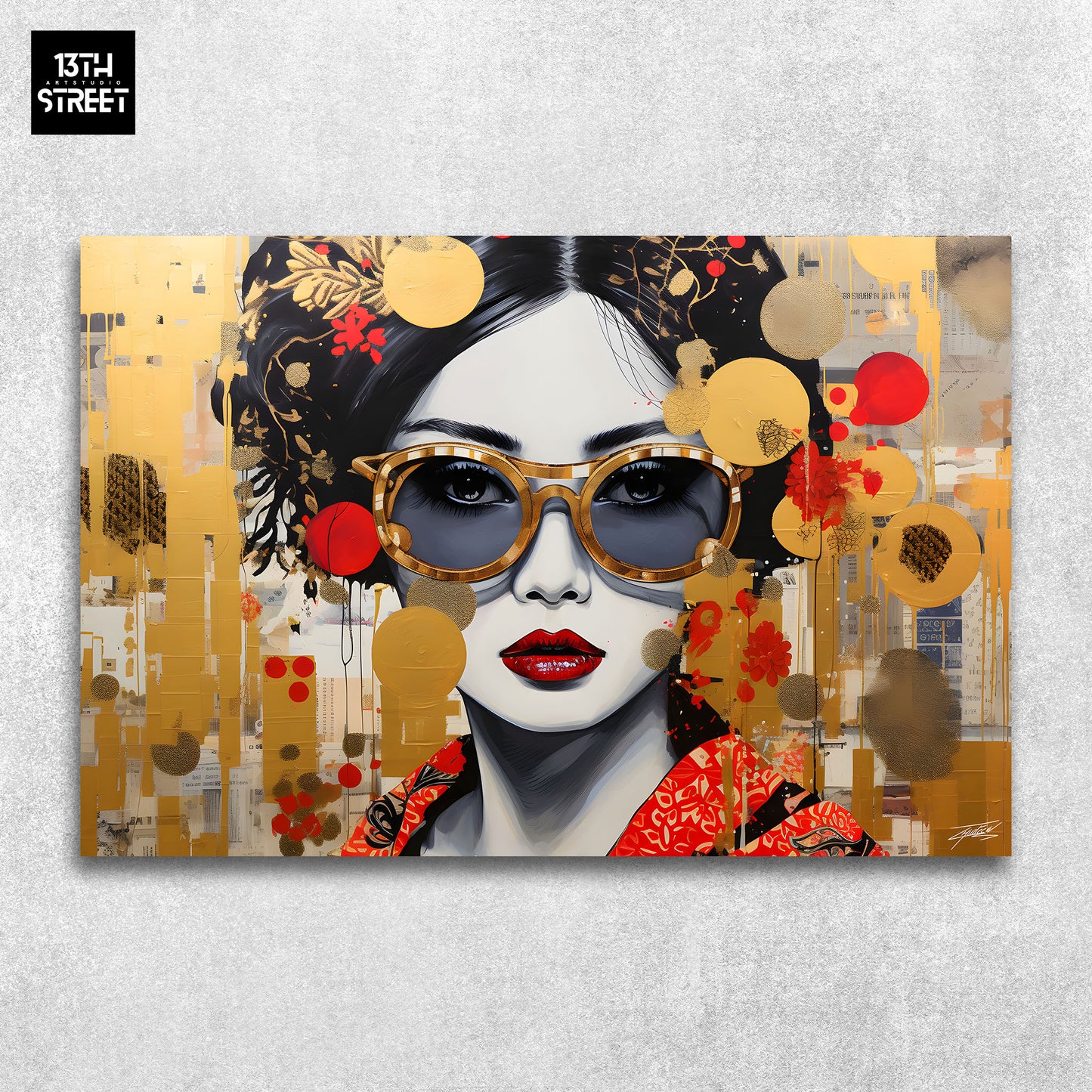 Thirteen - Free Geisha - Canvas