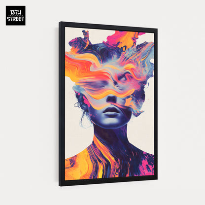 Thirteen - Souffle Pourpre - Toile - Canvas 40x60x2cm