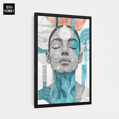 Dreizehn - Bewohntes Schweigen - Leinwand - 40x60x2cm