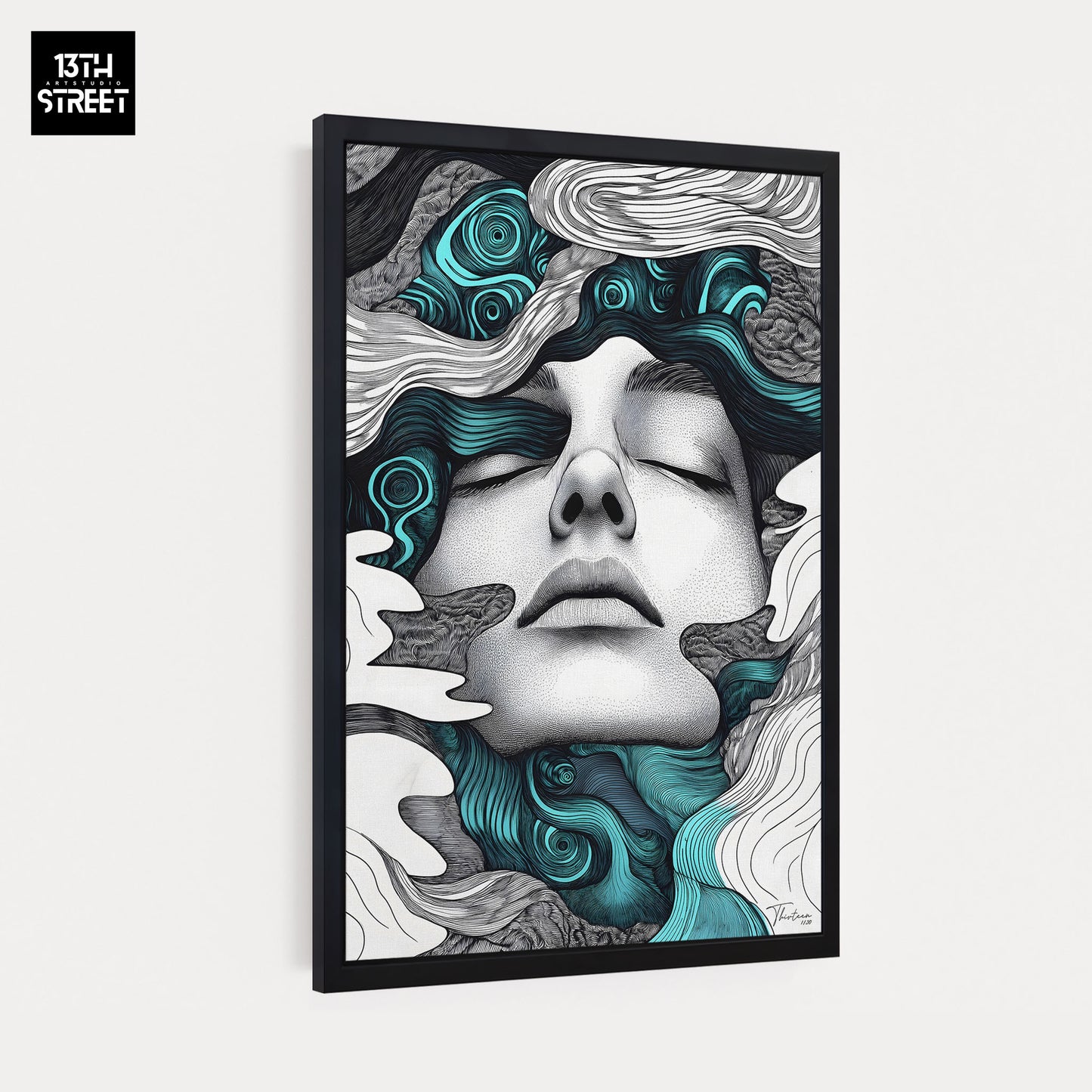 Thirteen - Unendlicher Frieden - Leinwand - 40x60x2cm