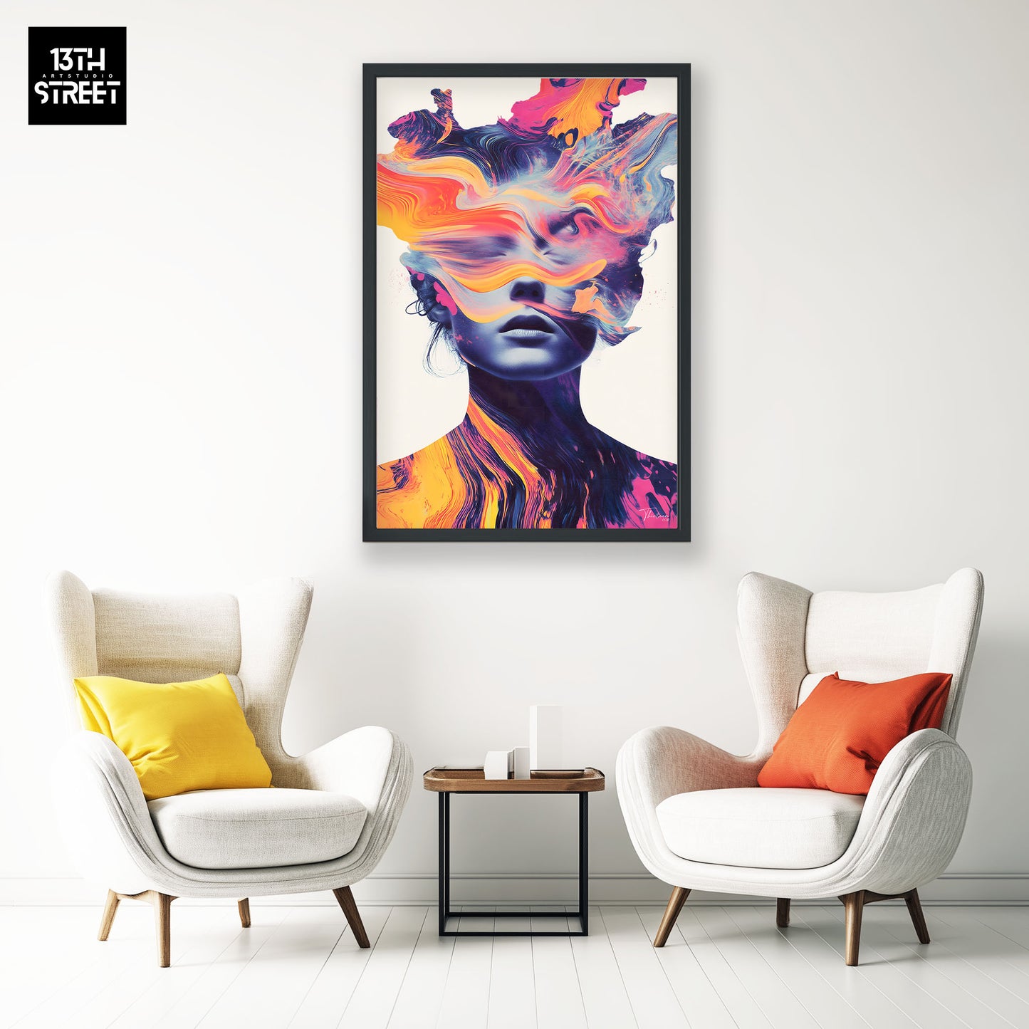 Thirteen - Souffle Pourpre - Toile - Canvas 40x60x2cm