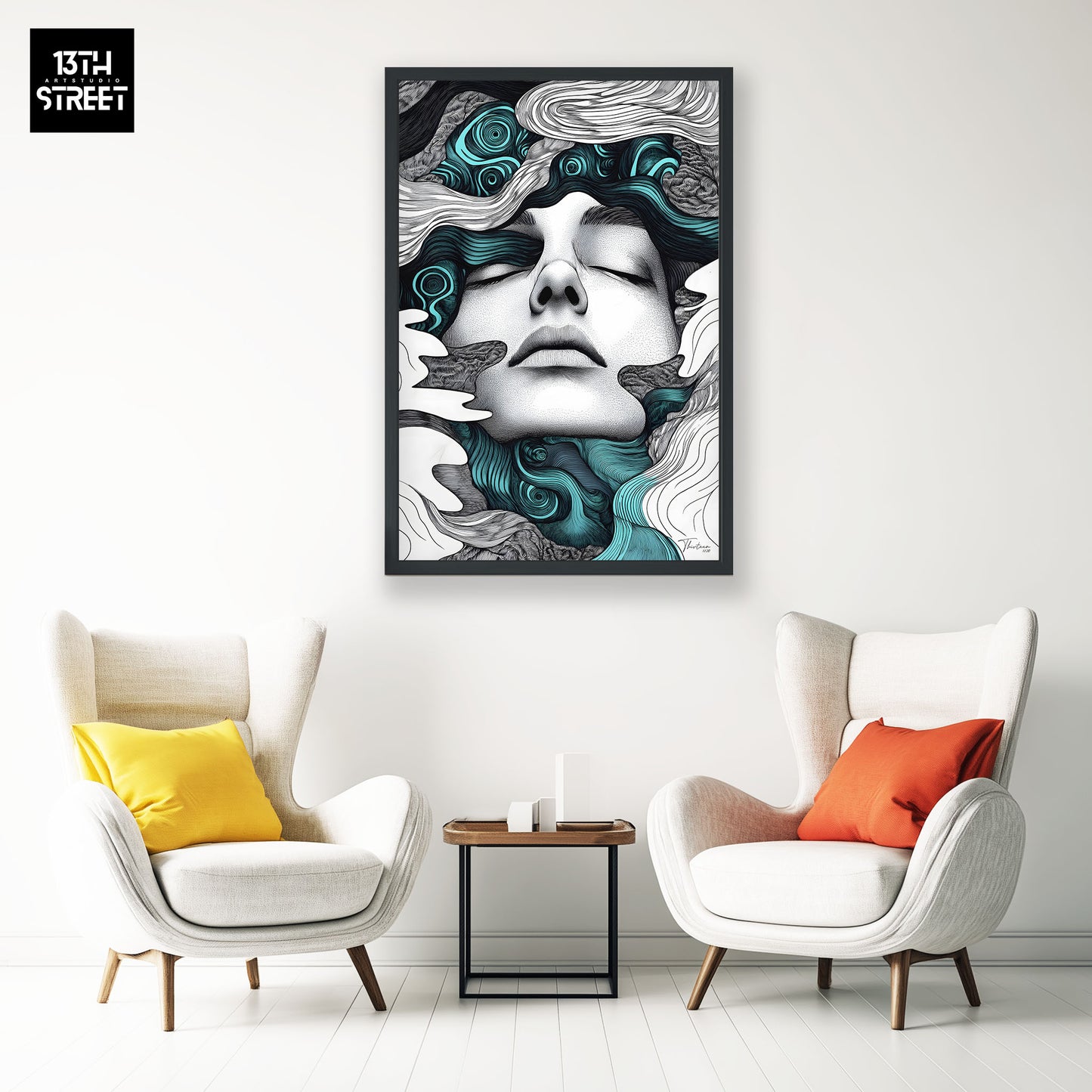 Thirteen - Unendlicher Frieden - Leinwand - 40x60x2cm