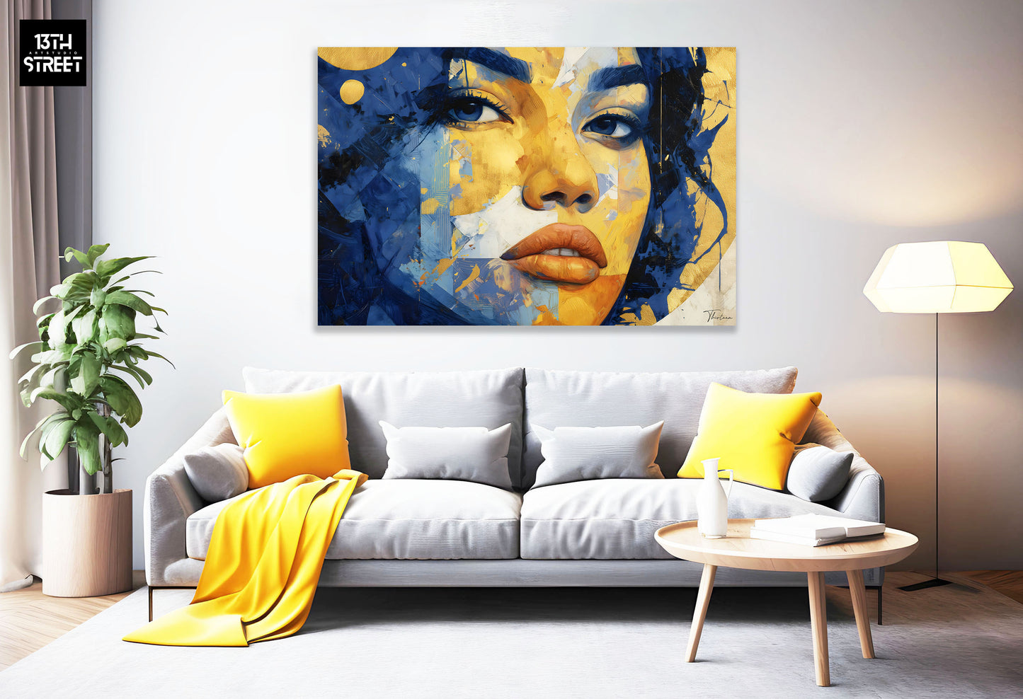 Thirteen - Larmes d’or - Toile