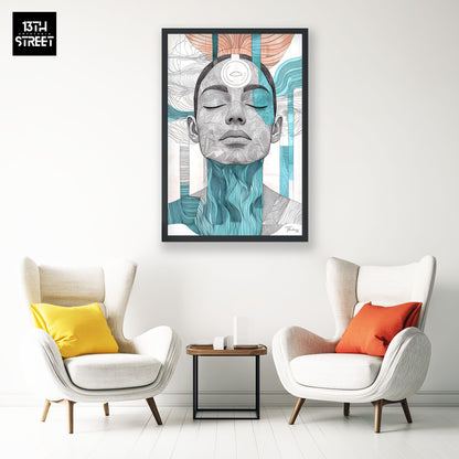 Dreizehn - Bewohntes Schweigen - Leinwand - 40x60x2cm