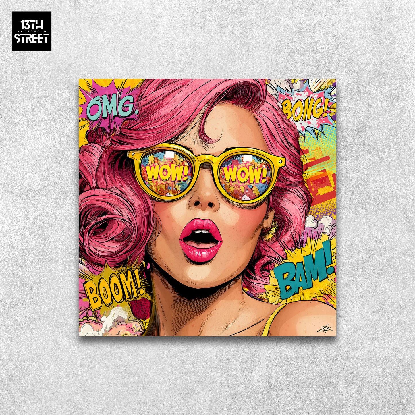 Zak - Pink Pop - Toile