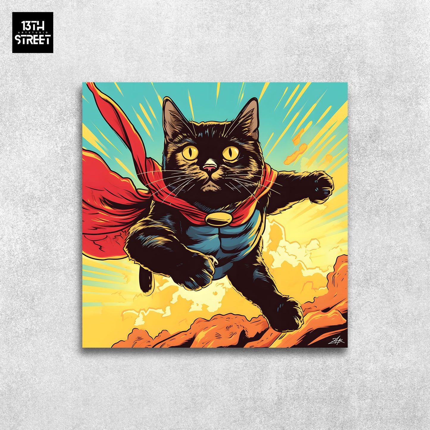 Zak - Super Cat Man - Canvas