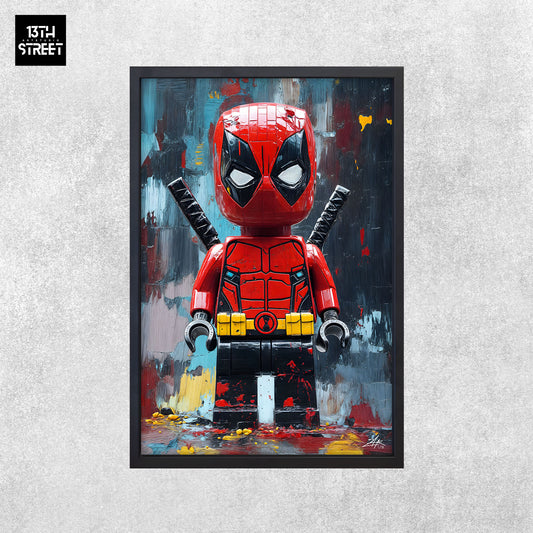 Zak - Lego DeadPool - Canvas 40x60x2cm