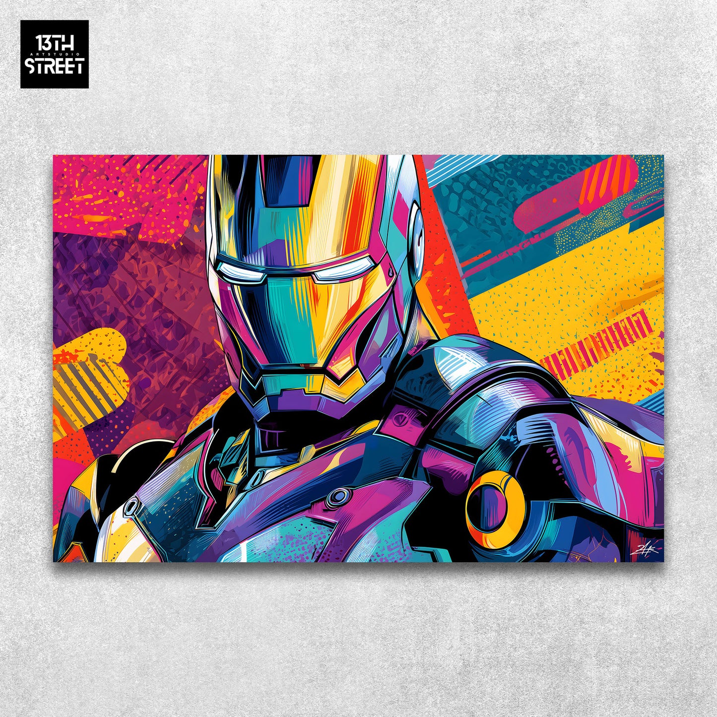 Zak - Ironman Neon Armor - Toile