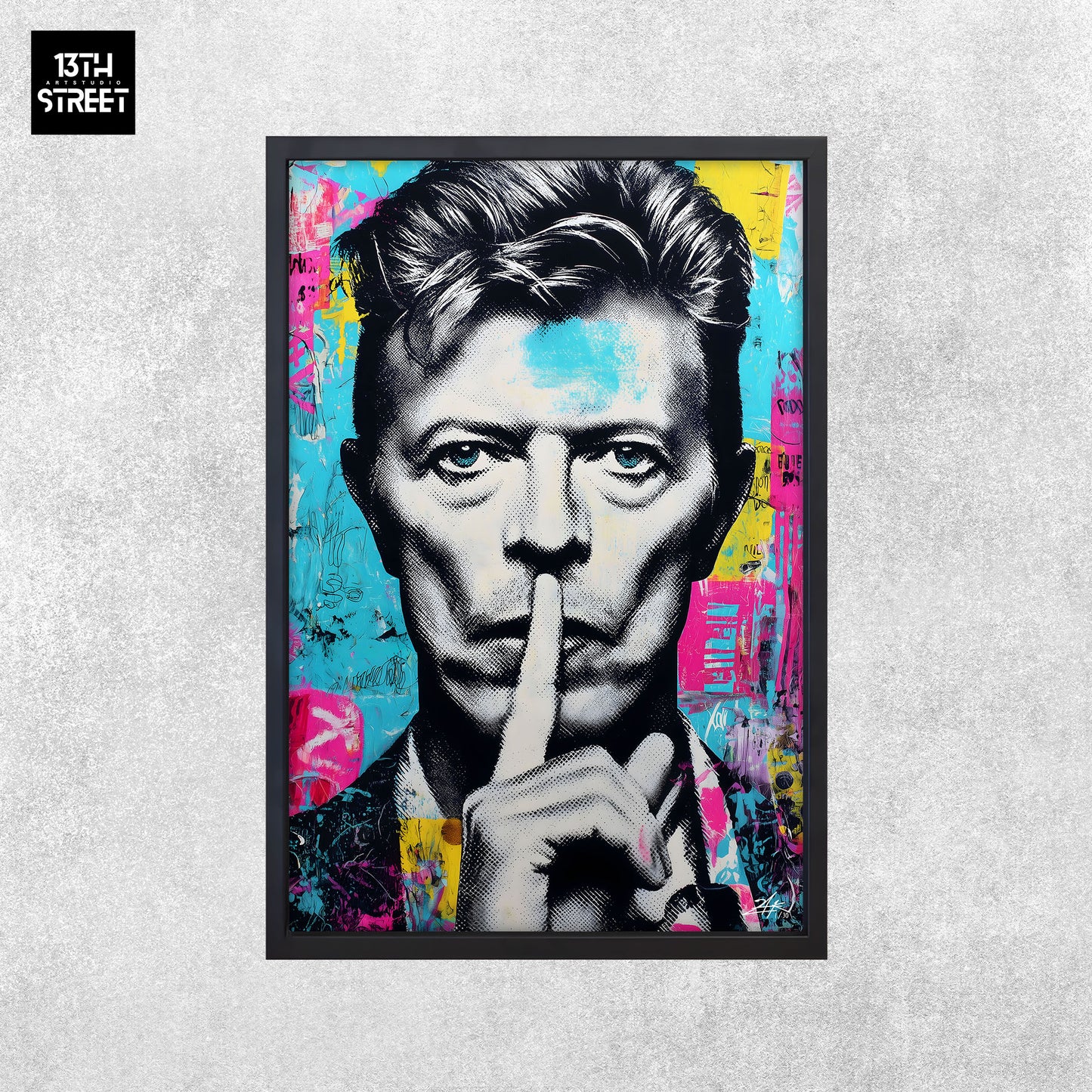 Zak - David Bowie Pop-Art-Ikone - Leinwand 40x60x2cm