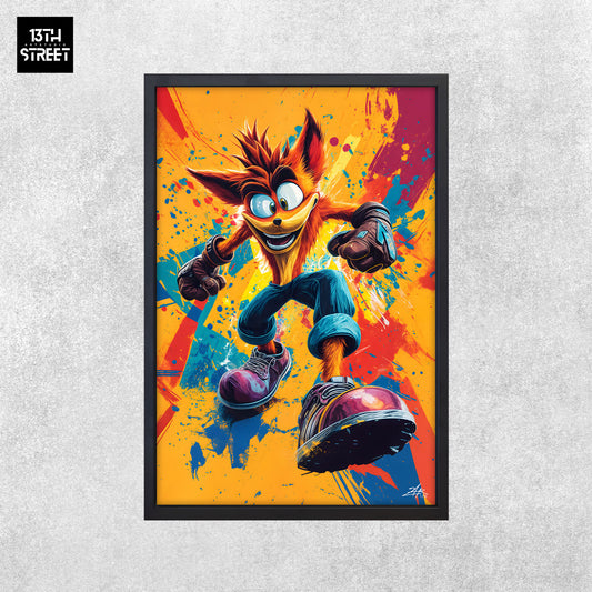 Zak - Crash Bandycoot Pop - Canvas 40x60x2cm