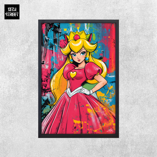 Zak - Princess Peach Pop - Toile 40x60x2cm